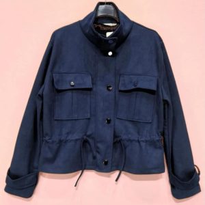 veste courte bombers en suédine