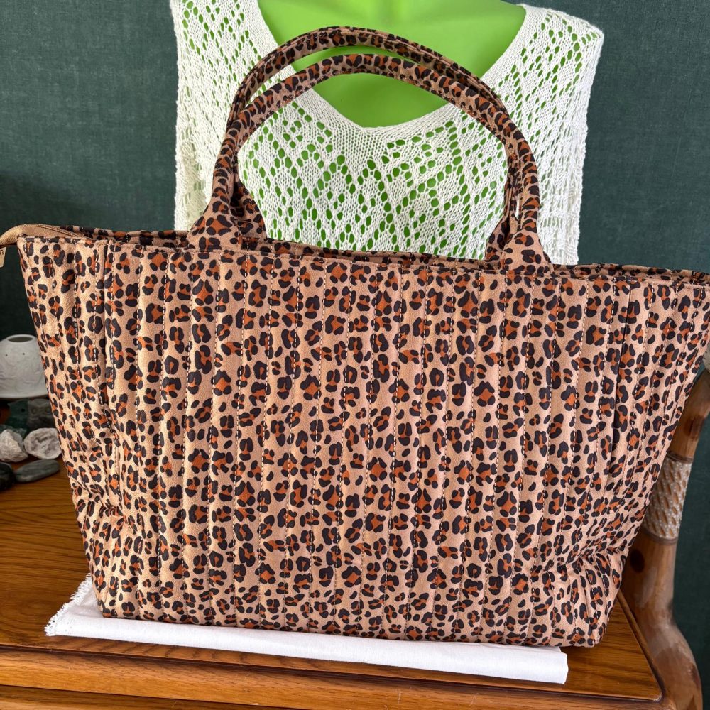 sac shopping en suédine
