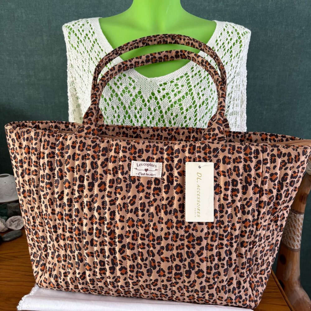 sac shopping en suédine