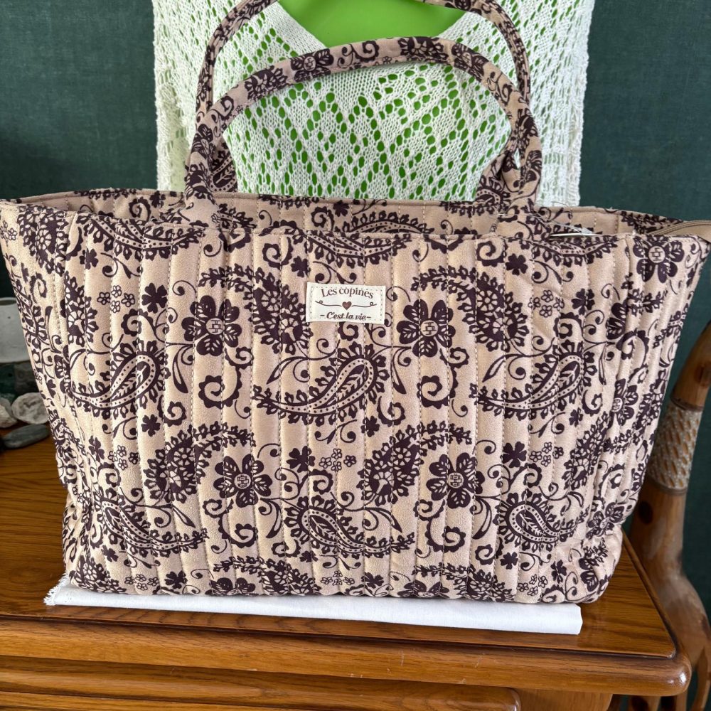 sac shopping en suédine