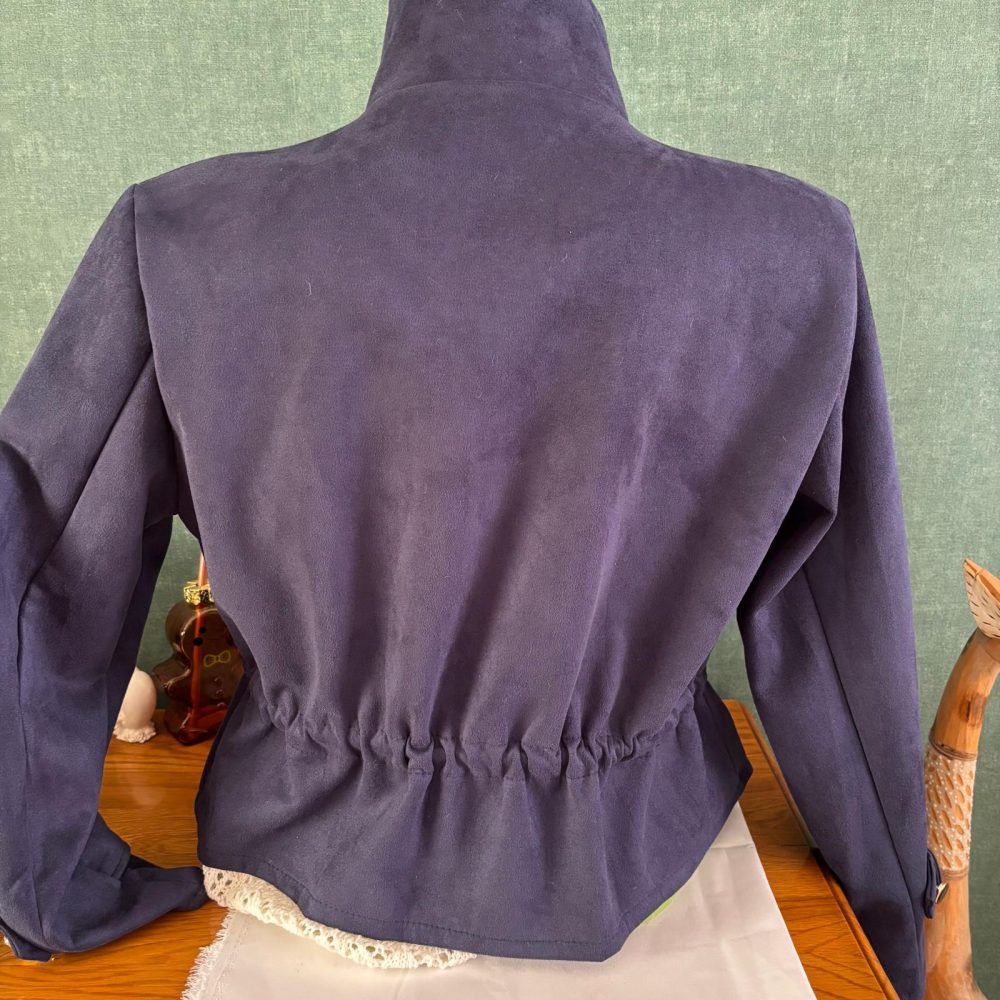 veste courte bombers en suédine